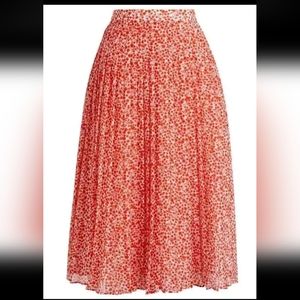 J. Crew Poppy pleated skirt